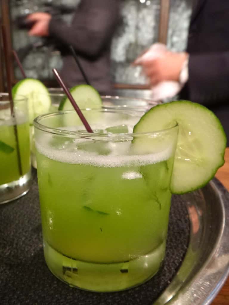 Lime cucumber drink