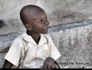 Young Haitian boy in Leogane