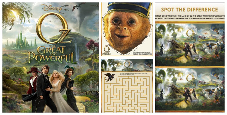 Fun And Free “Oz The Great And Powerful” Activities
