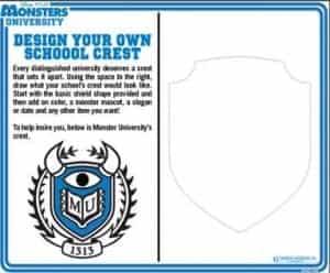 Monsters University free printables