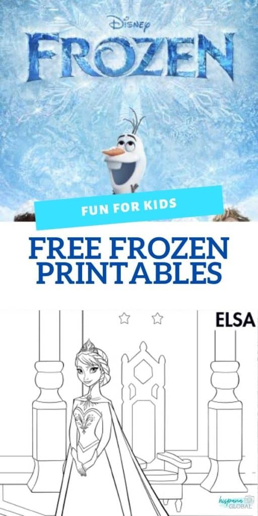 Free Frozen printables and activities for kids