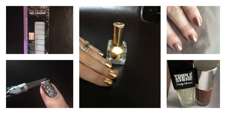 Glam DIY nails for the holidays