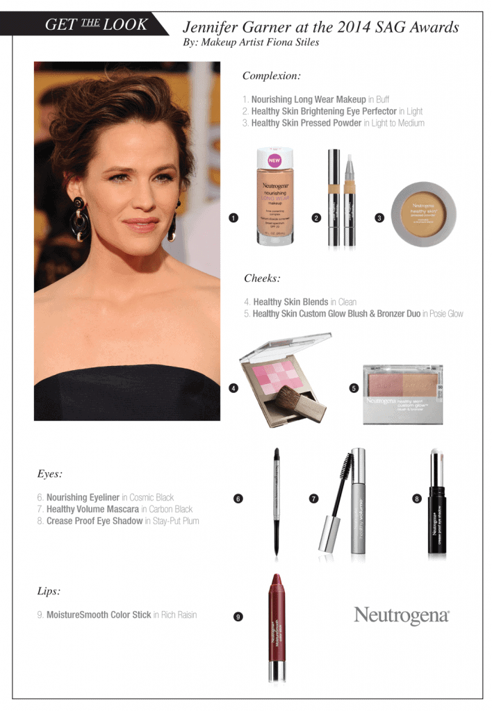  Jennifer Garner's SAG Awards 2014 Makeup