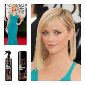 Reese Witherspoon hair at Golden Globes 2014