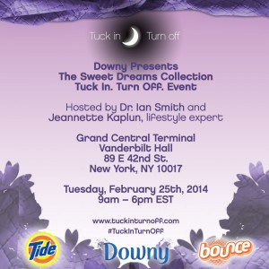 Downy Invite NYC #tuckinturnoff