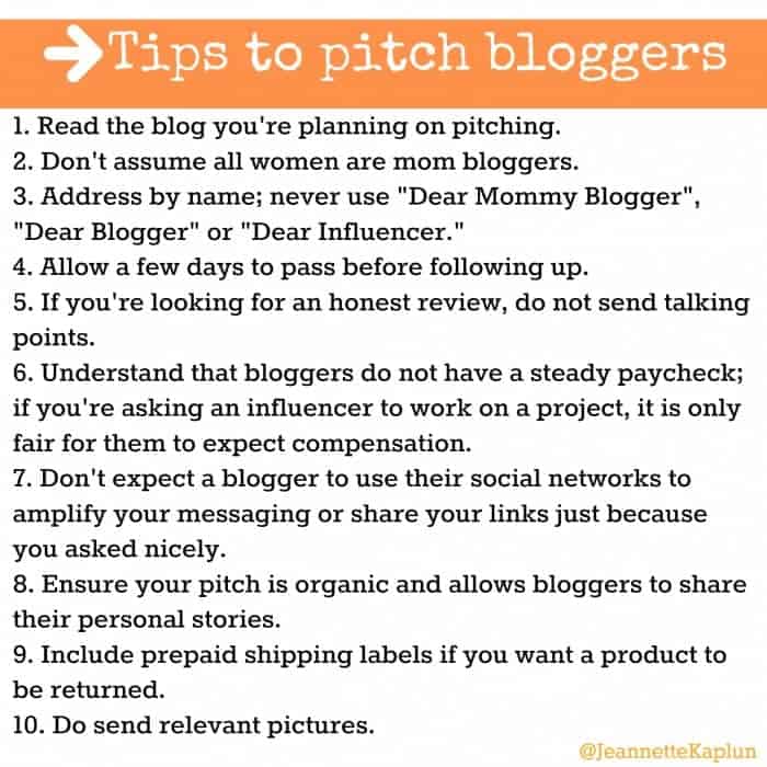 10 tips to successfully pitch bloggers - Hispana Global