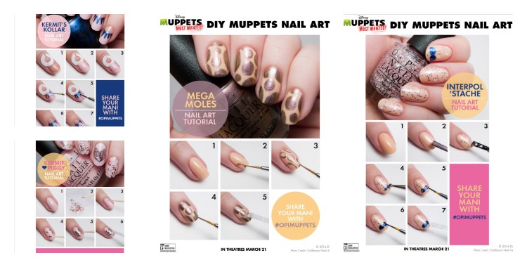 DIY Nail art inspired by The Muppets