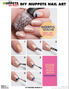 muppets most wanted nail art tutorial