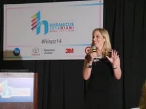 Jeannette Kaplun speaking at Hispanicize 2014 #hispz14