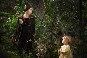 Maleficent and young Aurora