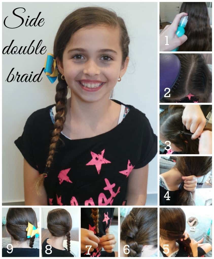 DIY side braid for girls