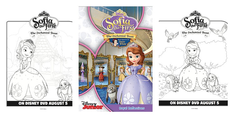 6 Sofia the First printable coloring sheets