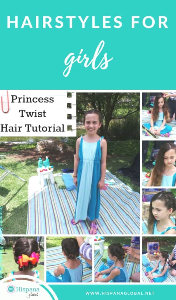 Finding hairstyles for girls with long hair doesn't have to be so hard. Here's a stunning (and easy!) princess hair tutorial with a twist.