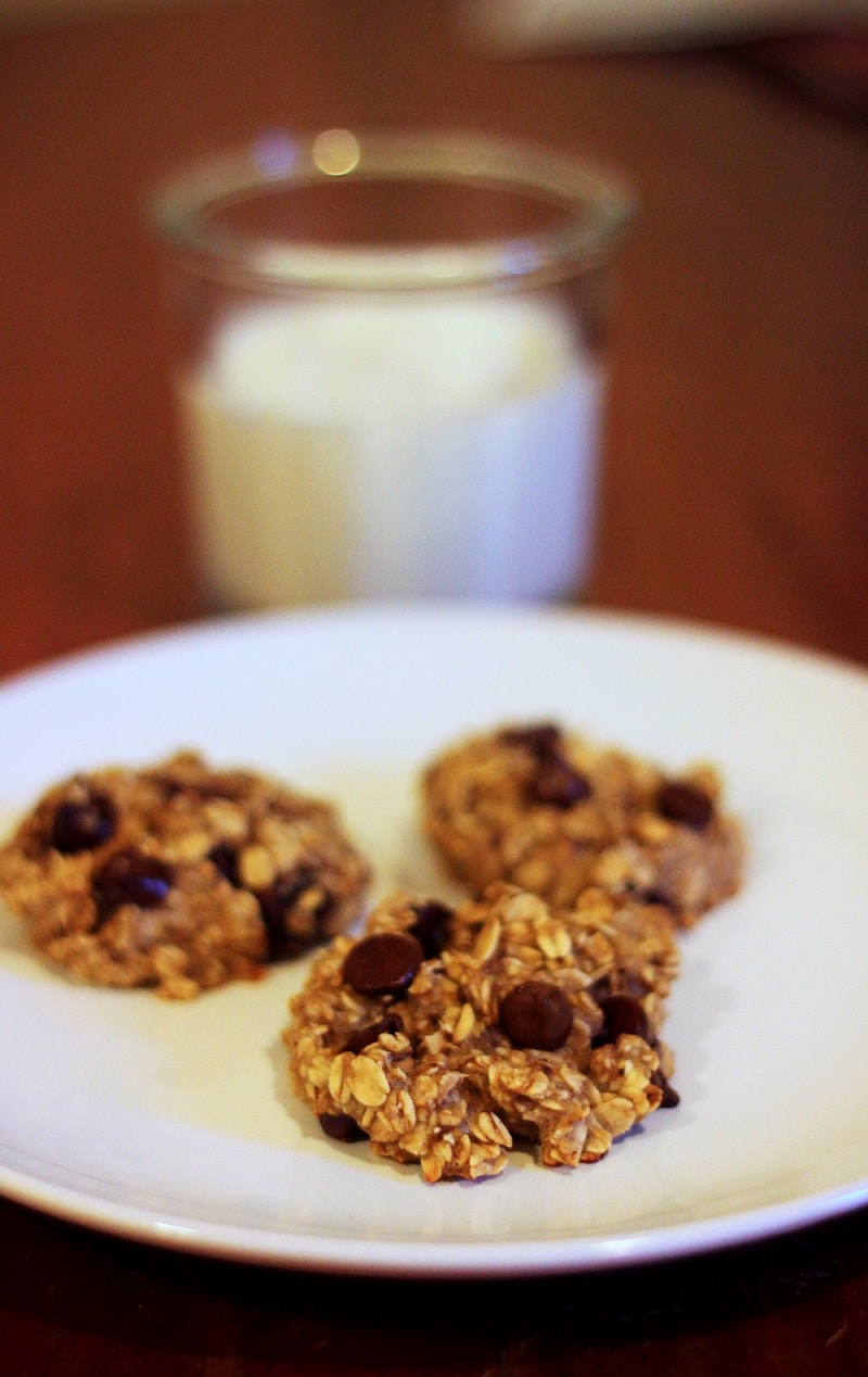 3 Ingredient Oatmeal Breakfast Cookies