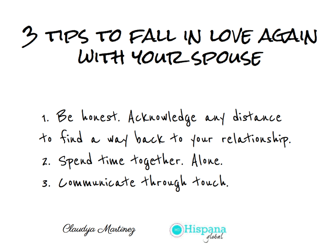 3 tips to fall in love again with your spouse