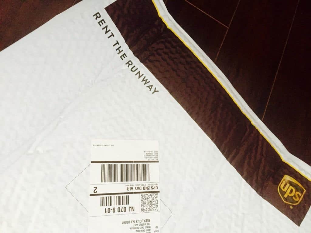 rent the runway prepaid return envelope