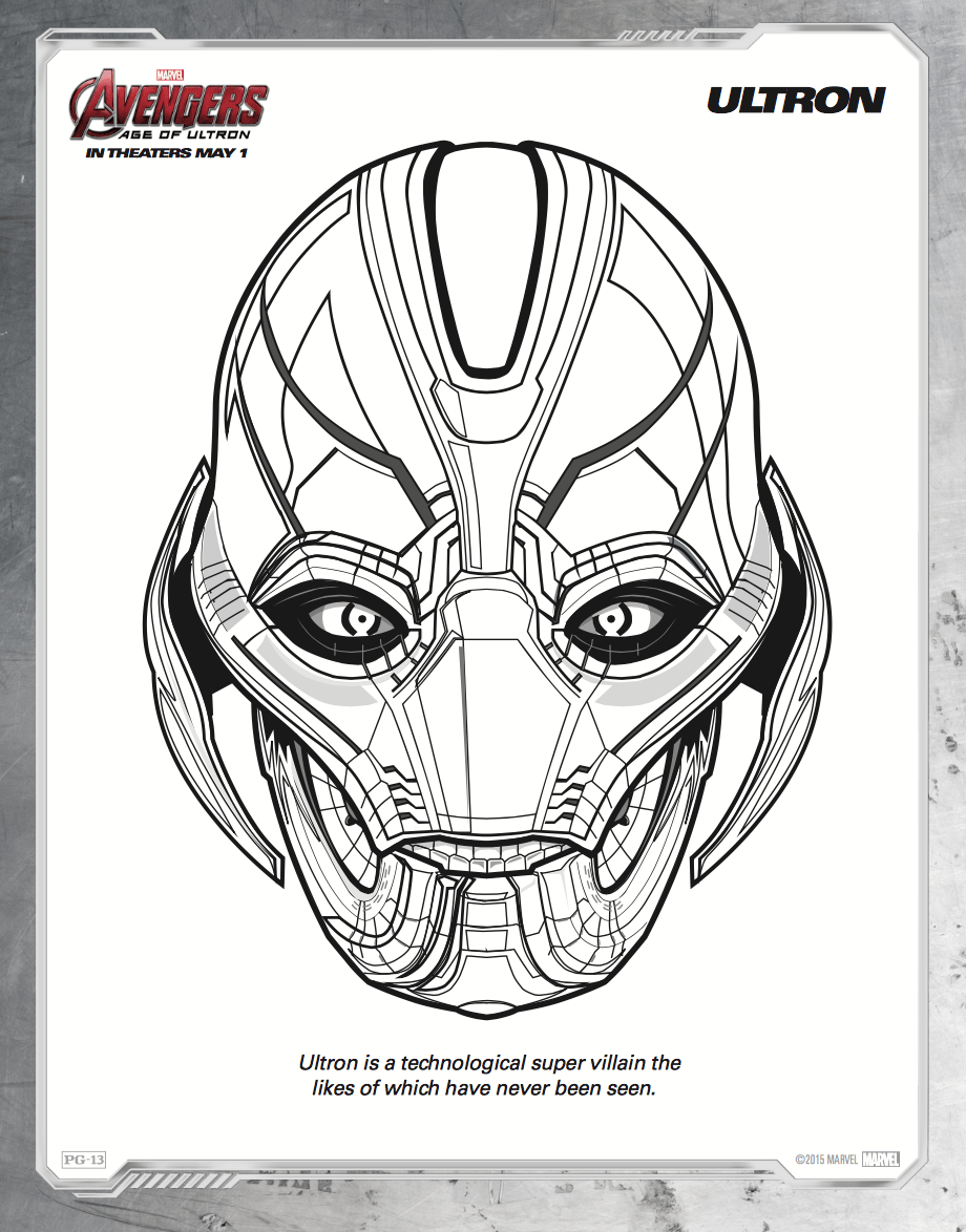 Free printable Avengers Age of Ultron coloring sheets   Hispana ...
