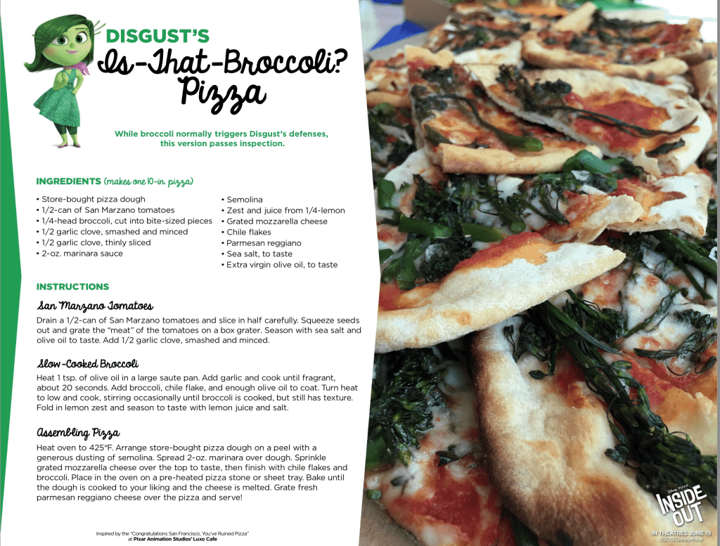 Broccoli Pizza Recipe Inside Out
