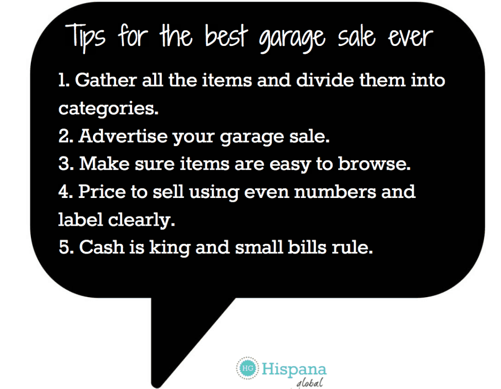 Tips for the best garage sale ever