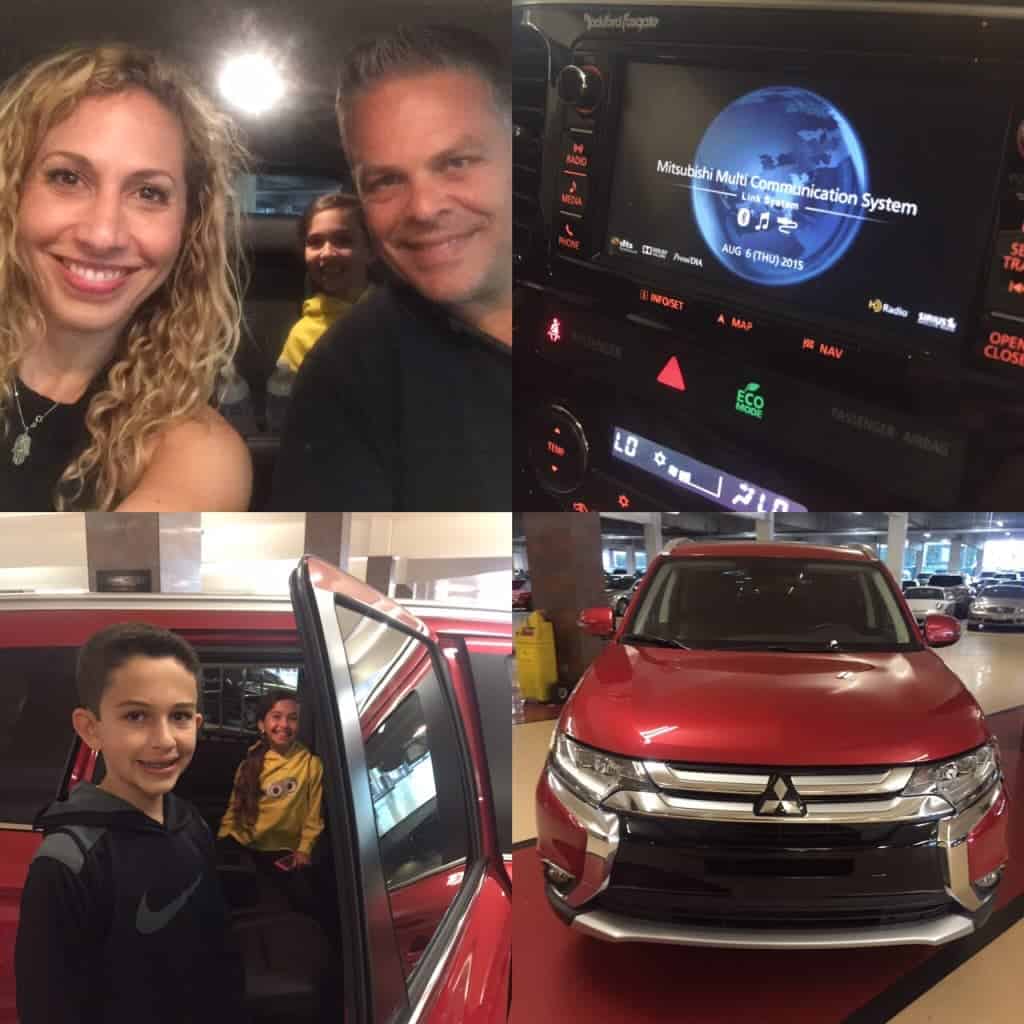 Collage Mitsubishi Outlander 2016 family road trip