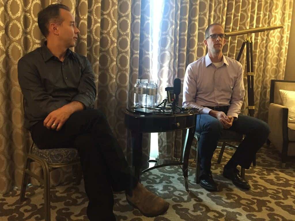 Jonas Rivera and Pete Docter