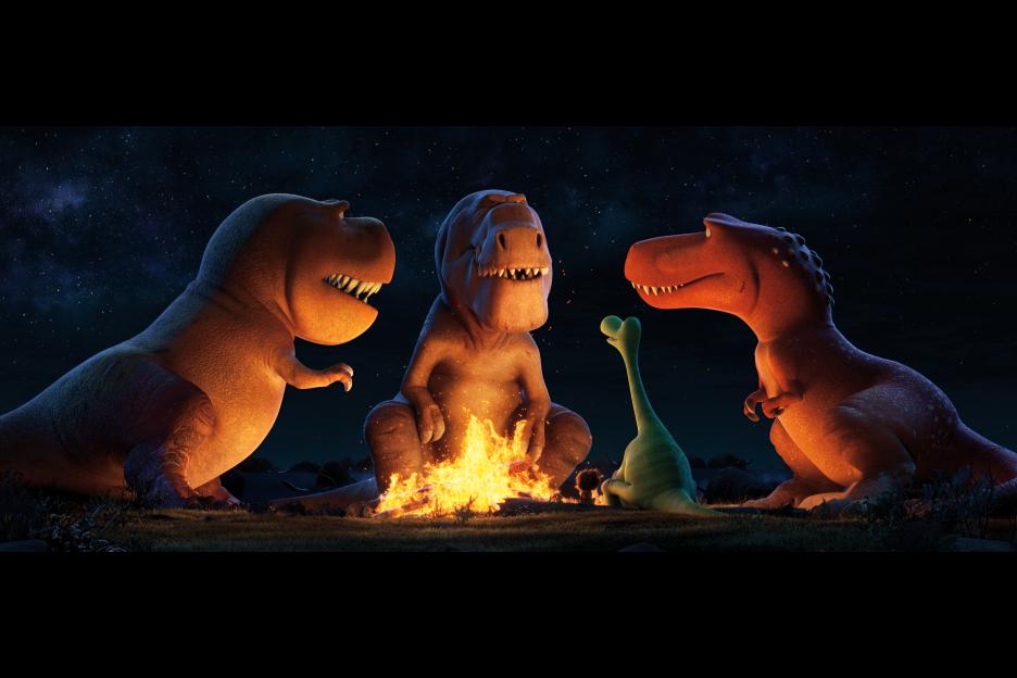 The Good Dinosaur T Rexes Campfire
