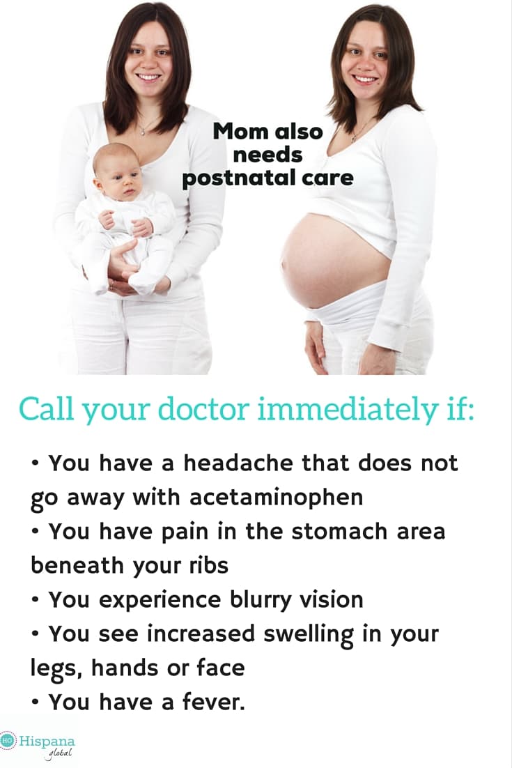 When to call your doctor after giving birth