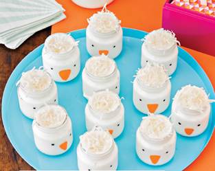 Yogurt chicks recipe for Easter