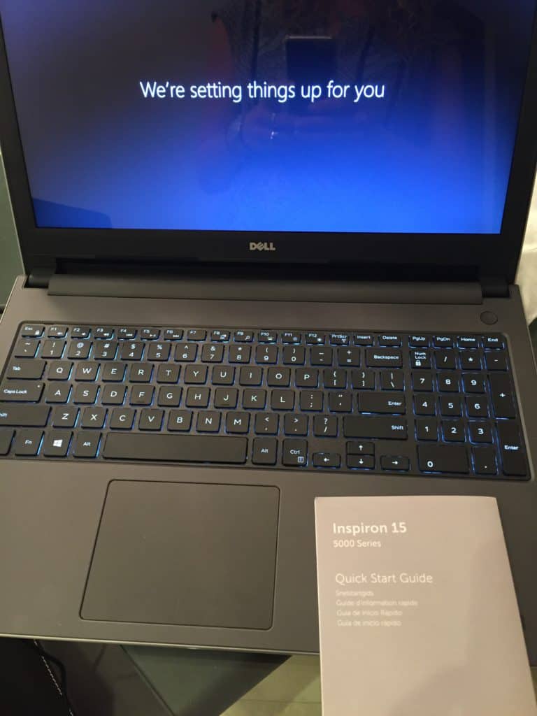 DELL INSPIRON 15 set up