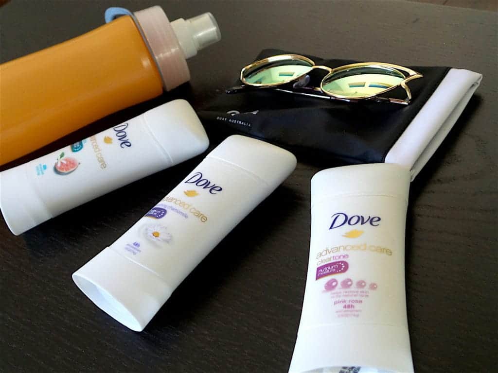 Deodorant and sunglasses are some summer essentials