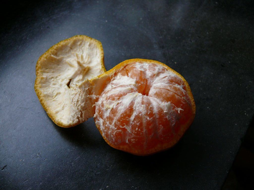 Mandarin oranges or clementines are a great snack idea on the go