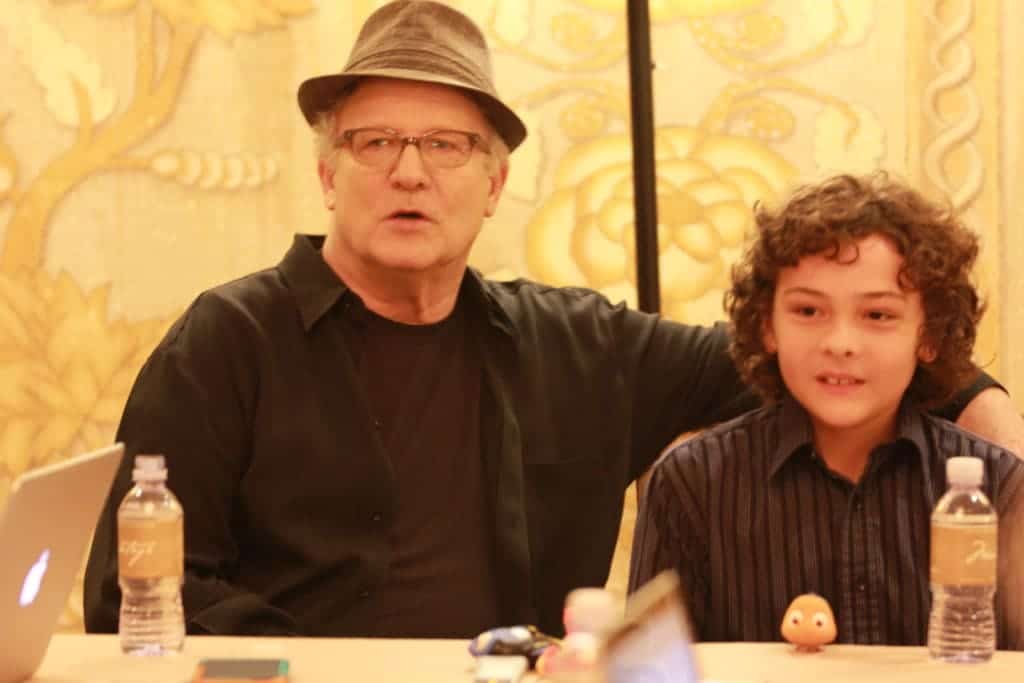 Albert Brooks and Hayden Rolence from Finding Dory