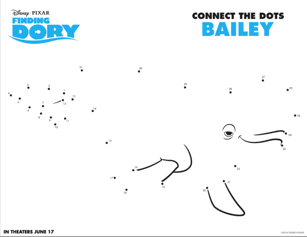 Finding Dory connect the dots Bailey