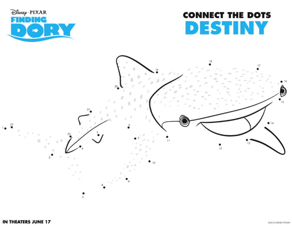 Finding Dory connect the dots Destiny