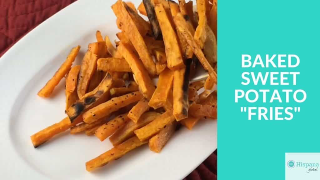 How to make healthy baked sweet potato fries