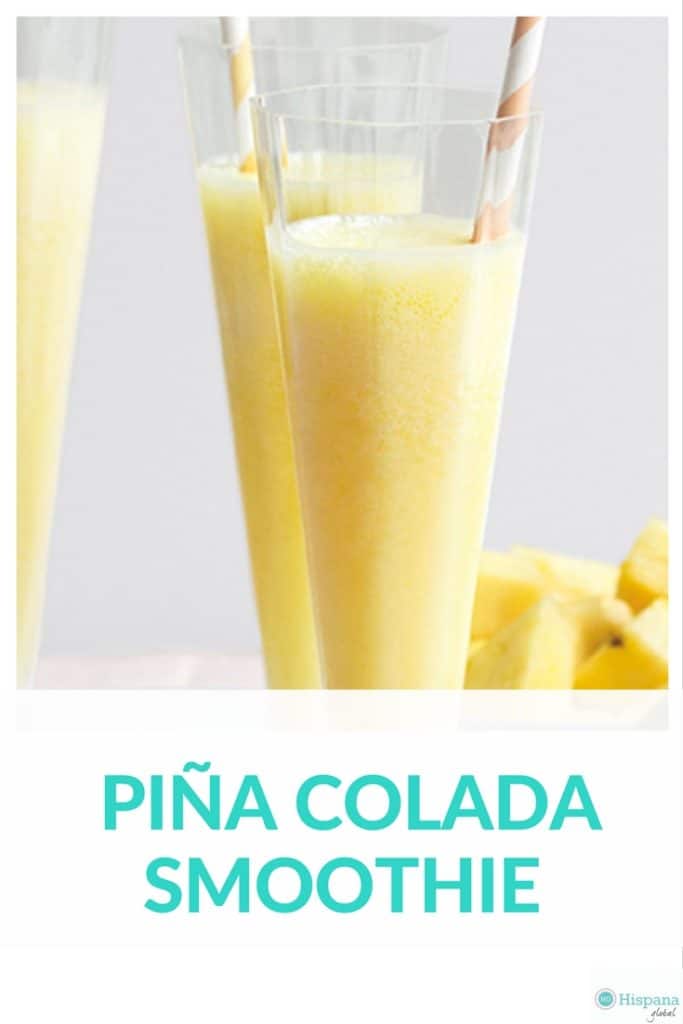 This pina colada smoothie is delicious and healthy!