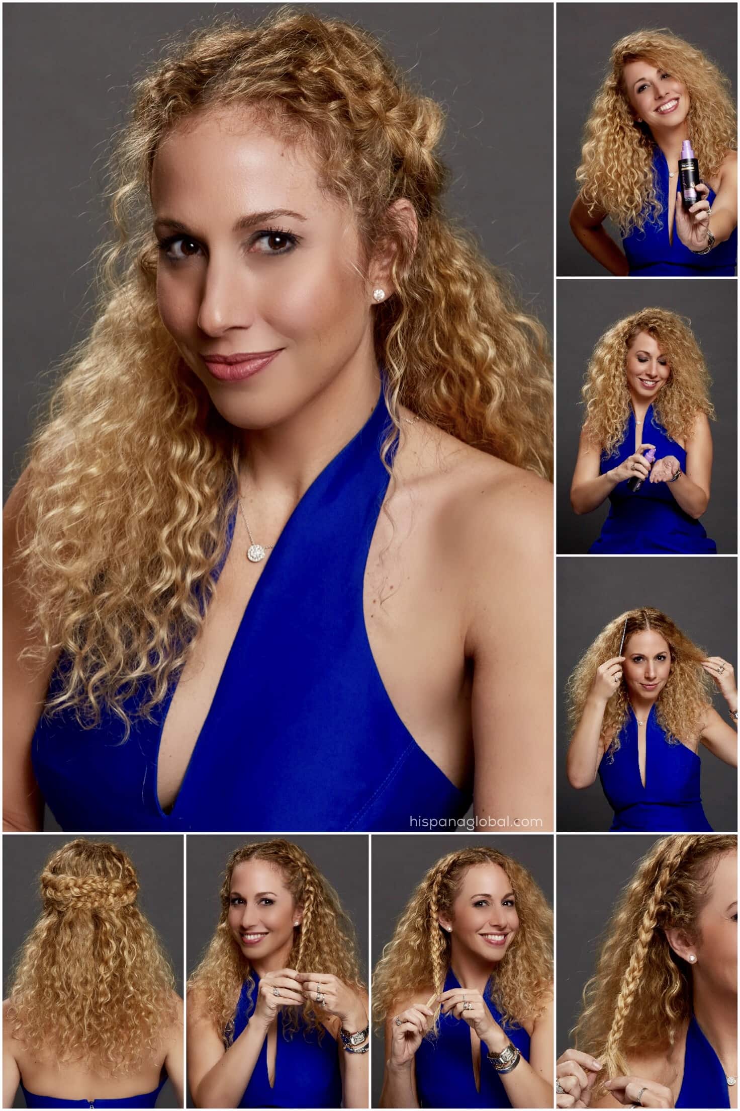 Curly Hair Tutorial: Romantic Braid Crown