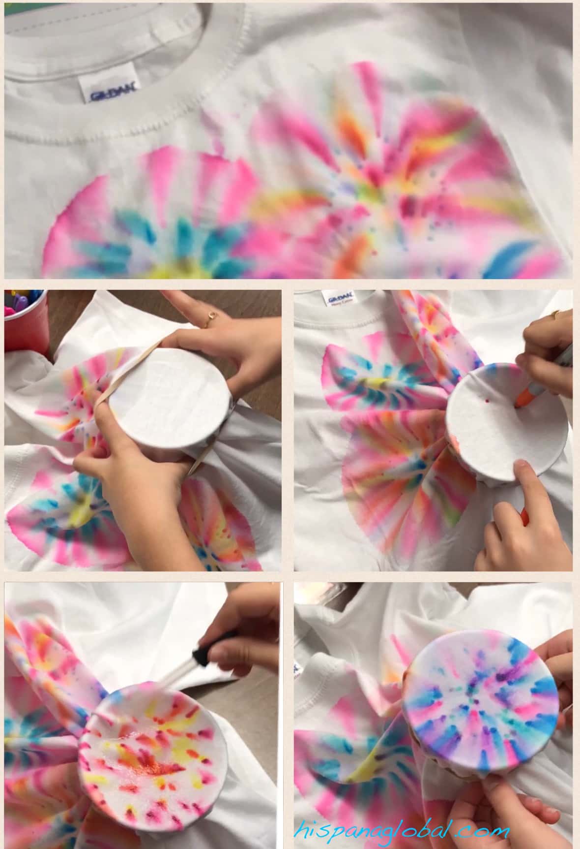 How To Make TieDye Shirts With Markers Hispana Global