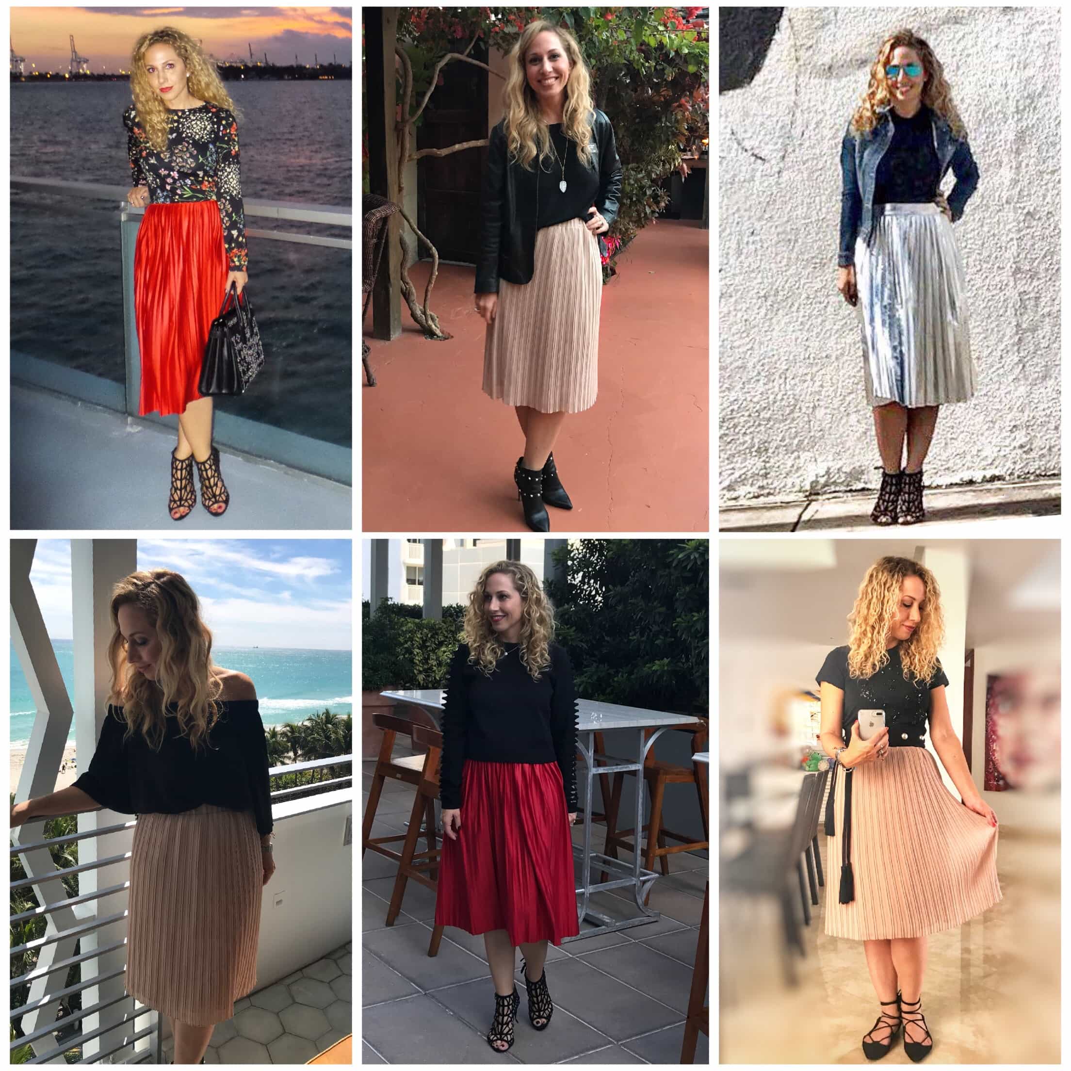 5 Ways To Wear A Pleated Midi Skirt