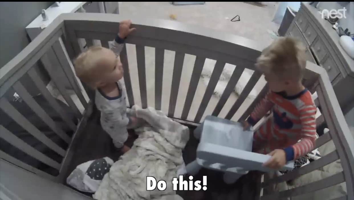 Hilarious Video Of Toddler Teaching His Brother How To Escape Crib