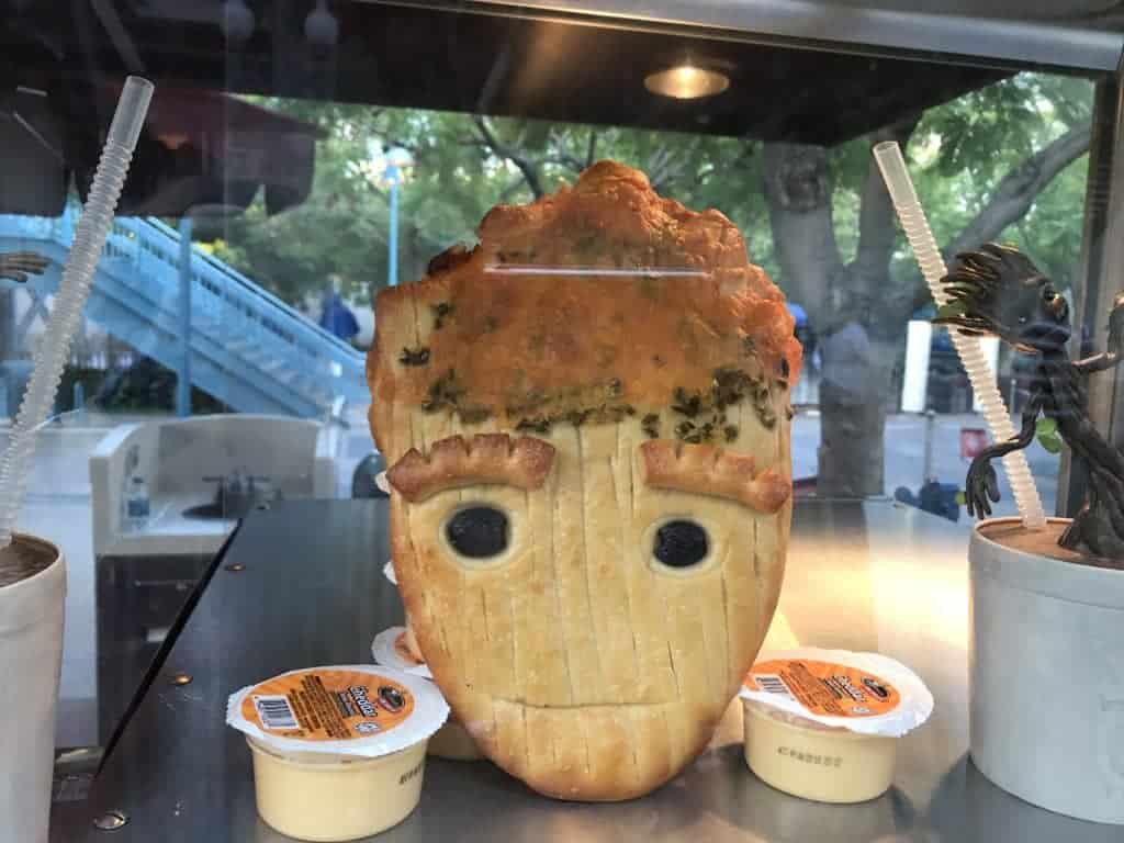 Groot bread offered during Disneyland's Summer of Heroes