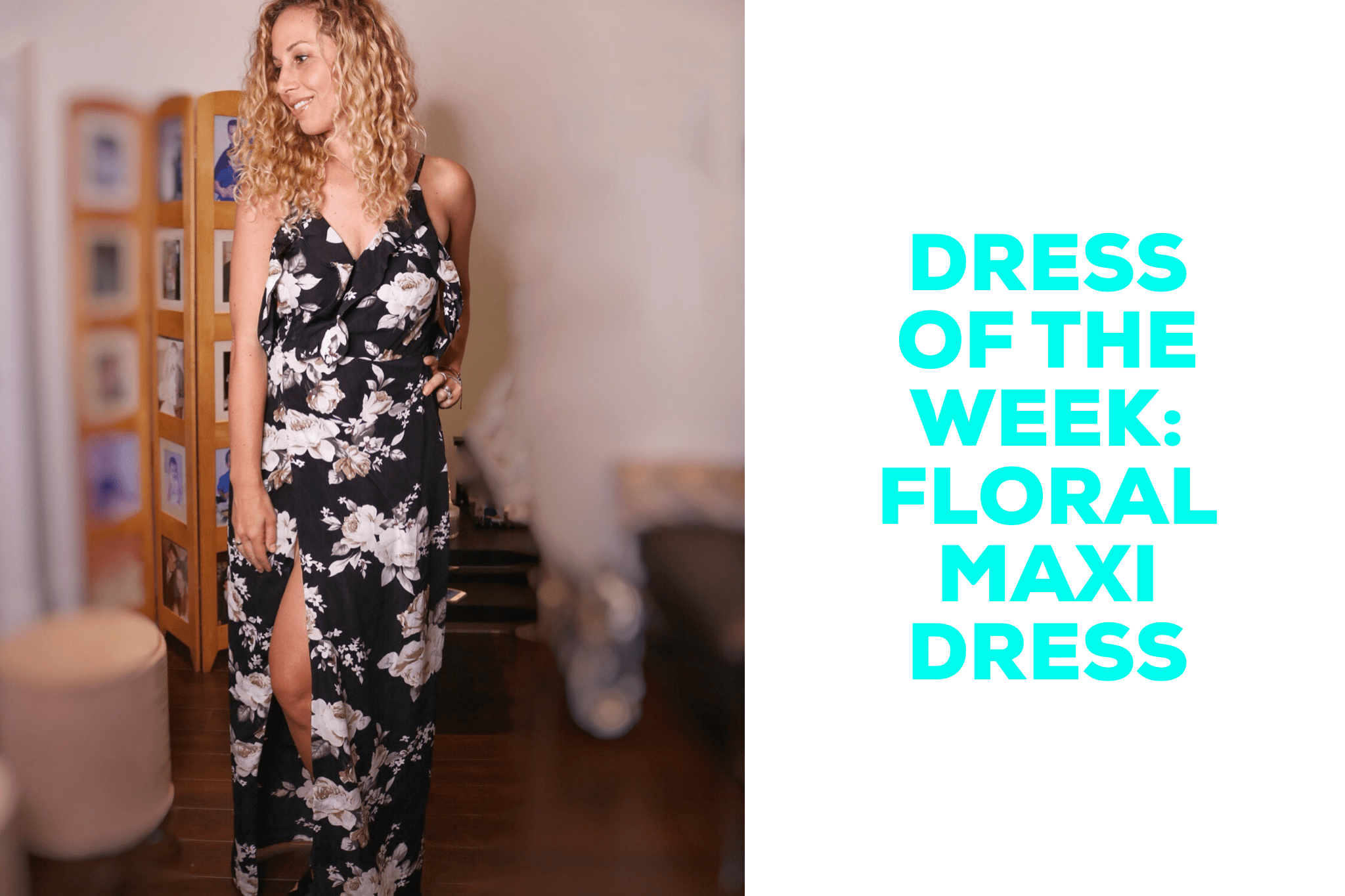 Dress of the week: floral maxi dress for summer