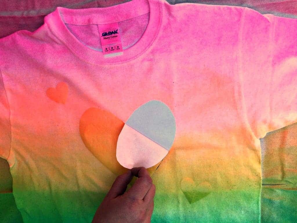 Easy Stenciled Rainbow T-shirt DIY Craft 