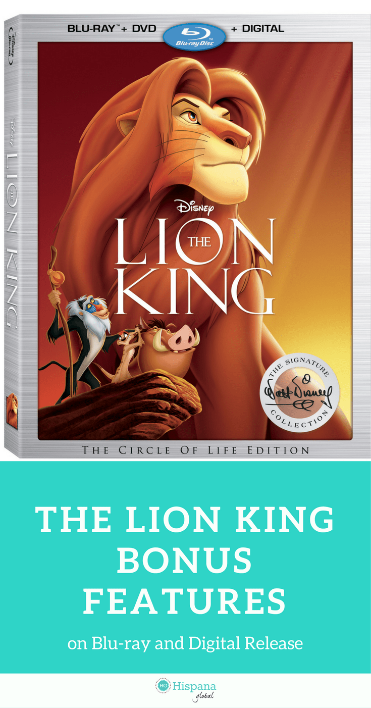 Find out what are the top bonus features on the digital and Blu-ray release of The Lion King.