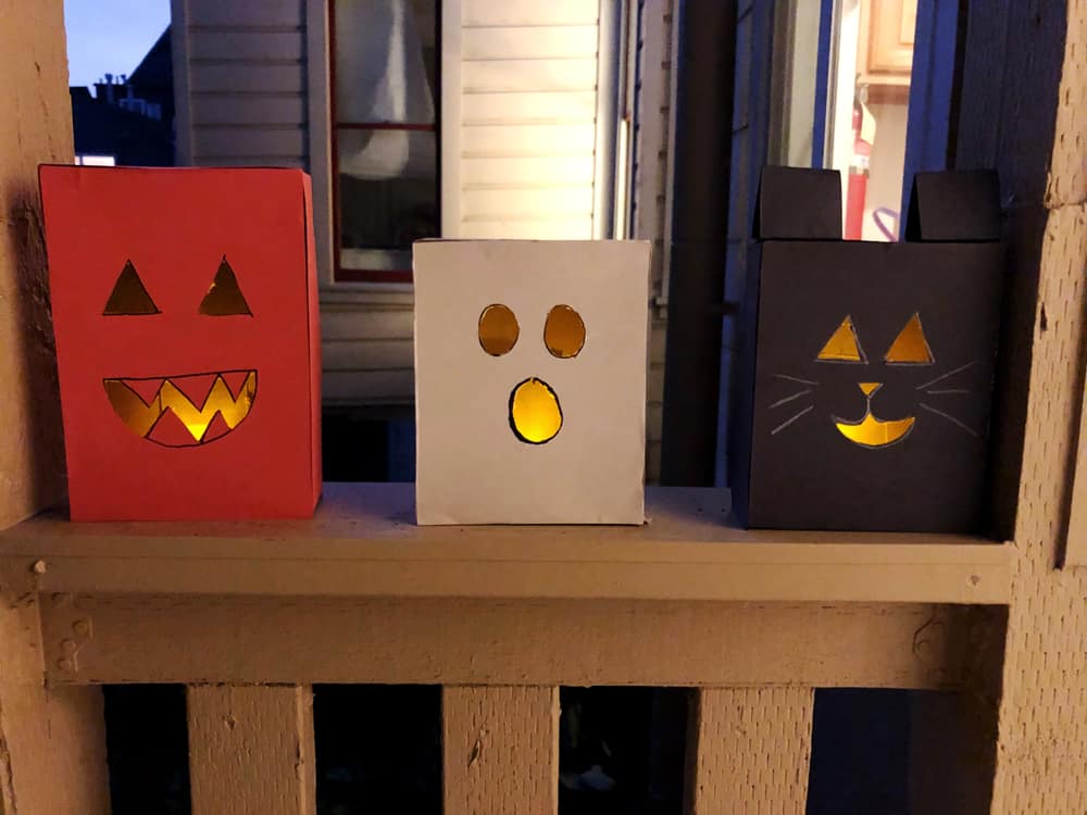 Cereal Box Halloween Luminarias Or Paper Lanterns DIY
