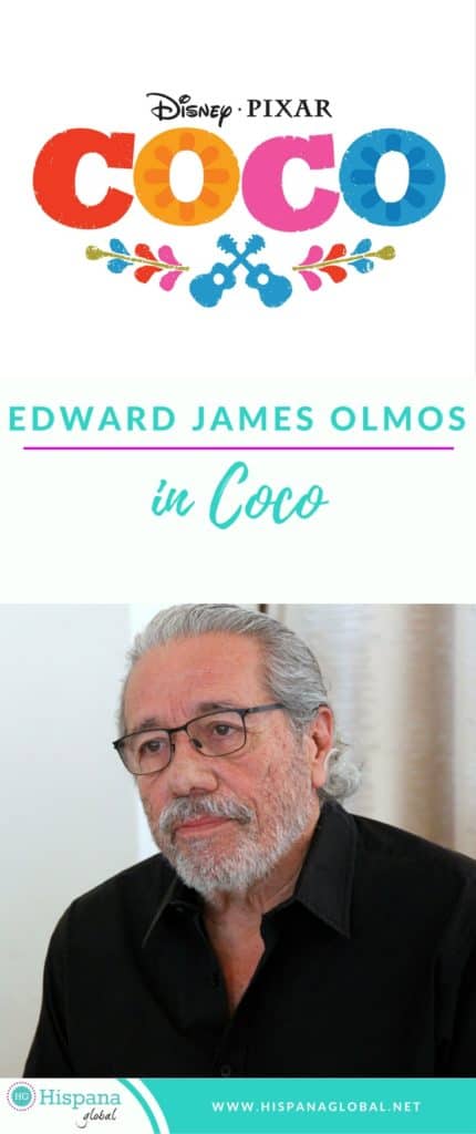 Edward James Olmos is Chicharron in Pixar Coco