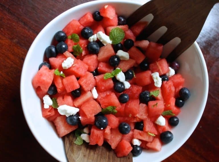 Refreshing Watermelon Blueberry Salad Recipe