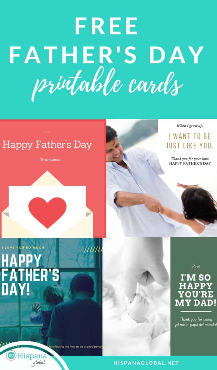 Free Father's Day cards in English and Spanish