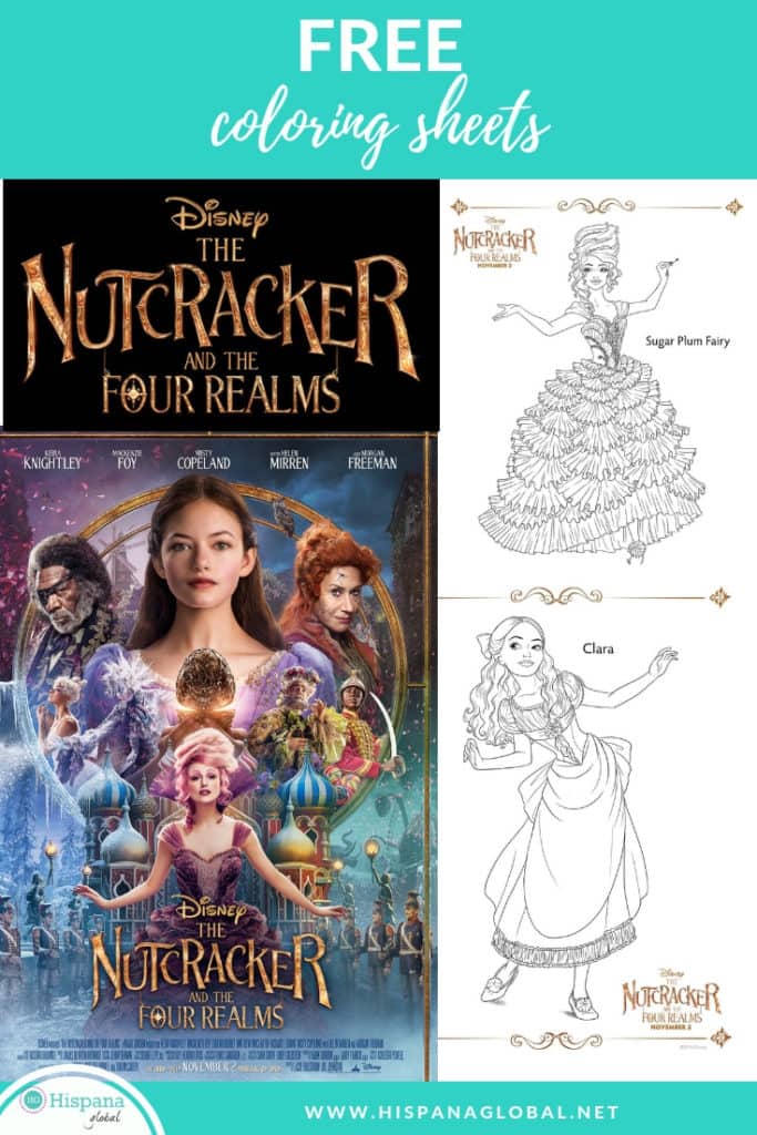 The Nutcracker and the Four Realms free coloring sheets