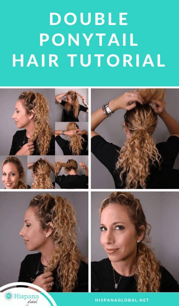 Learn how to do a double ponytail with this easy hair tutorial